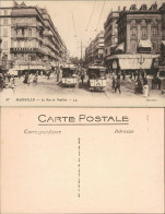 CPA Marseille La Rue De Noailles - Straßenbahn 1913  - Other & Unclassified