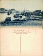 Postcard Singapur Malaysisches Dorf Roclior River 1913  - Singapur