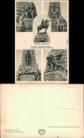 Postcard Krakau Kraków Ausschnitte Des Jagelonien Denkmals 1937  - Poland