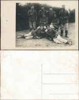 Foto  Soldaten Gruppenfoto, Privatfoto Ak 1916 Privatfoto  - Guerre 1914-18