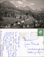 Berchtesgaden Blick über Bebauten Hang Zum  Bergmassiv 1959 - Berchtesgaden