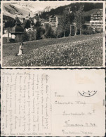 Arosa Kind Auf Der Frühlingswiese  - Stadt Foto Ansichtskarte 1932 - Autres & Non Classés