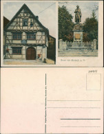 Ansichtskarte Marbach Am Neckar 2 Bild: Gasthaus - Denkmal 1912  - Autres & Non Classés