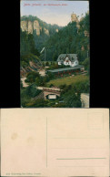 Ansichtskarte Polenz-Neustadt (Sachsen) Waltersdorfer Mühle - Straße 1912  - Neustadt