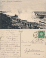Kolberg Kołobrzeg Brandung An Der Waldenschanze Ansichtskarte  1926 - Polen