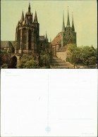 Ansichtskarte Erfurt Dom, Mariendom, Severikirche, Kirche, Church 1966 - Erfurt