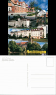 Flechtingen-Börde-Hakel Mehrbild-AK Skulptur Median-Klinik, Wasserschlossb 2000 - Autres & Non Classés
