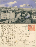 Postcard Braunau Broumov Stadtpartie, Fabrik 1919 - Tchéquie