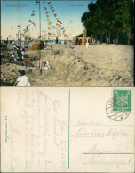 Ansichtskarte Laboe Am Strande - Wimpel, Strandkörbe 1912 - Autres & Non Classés