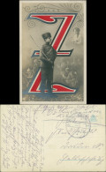 Ansichtskarte  Soldat, Südosteuropa Rotes Z Militaria Fotomontage 1915 - Guerra 1914-18