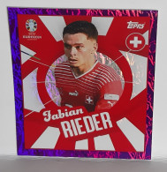 Figurine Stickers TOPPS (no Panini) - EURO 2024 - FABIAN RIEDER - SWITZERLAND - SUI PTW - PARALLEL CARD- CHROME-VIOLET - Other & Unclassified