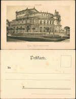 Dresden Königliches Hoftheater (Semperoper) Naturaufnahme G. Fischer 1900 - Dresden