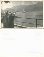 St. Gilgen  St. Wolfgang  Abfahrendes Schiff U. Personen 1955 Privatfoto - Sonstige & Ohne Zuordnung