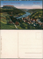 Königstein (Sächsische Schweiz) Panorama-Ansicht Mit Lilienstein   1910 - Königstein (Sächs. Schw.)