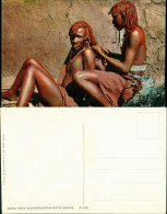Ansichtskarte  Masai Krieger Typen Afrika Hairdressing 1964 - Costumes