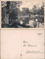 Moers Partie Nach Dem Schloßpark Ansichtskarte 1923 - Moers