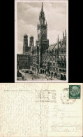 Ansichtskarte München Rathaus Straßenbahn - Stempel Inter. Rennwoche 1941 - Muenchen