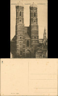 Ansichtskarte München Frauenkirche Gesamtansicht Kirche Mit Rathausturm 1910 - München