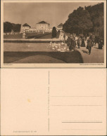 Ansichtskarte München Schloss Nymphenburg Teich Mit Schwänen, Personen 1920 - München
