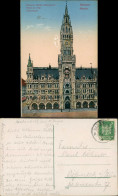 Ansichtskarte München Munich Townhouse Rathaus Westl. Teilansicht 1926 - Muenchen