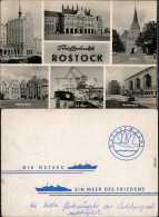 Rostock Lange Straße, Rathaus Staintor, Thälmannplatz Hafen  Rautershagen 1965 - Rostock