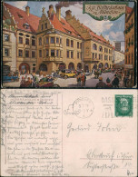Ansichtskarte München Hofbräuhaus Auto Verkehr Strassen Partie Belebt 1928 - München