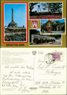 Postcard Pressburg Bratislava Mehrbild-AK 4 Stadtansichten 1975 - Slowakei