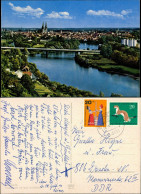Regensburg Panorama Donau Brücke 1974   Frankiert Mit DBP Zuschlagsmarken - Regensburg