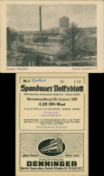 Spandau-Berlin Spandauer Volksblatt (Sammlerkarte) Mit Schlachthof 1959 - Spandau