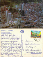 Postcard Bogota Luftbild Aerial View City Luftaufnahme Int. Zentrum 1970 - Kolumbien
