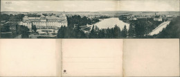 Doberschisch Dobříš Panorama   3-teilige Klappkarte Panoramakarte 1910 - Czech Republic