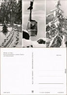 Thale (Harz) Winterliche Szene  Bodetal Und Hexentanzplatz Mit Seilbahn 1982 - Autres & Non Classés
