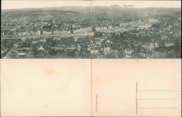 Postkaart Lüttich Luik Lîdje Panorama Stadt 2-teilige Klappkarte 1910 - Autres & Non Classés
