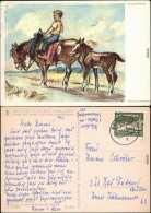  Junge Auf Pferd Mit Fohlen - Nach Einem Orginal Von Cefischer 1963 - Paintings