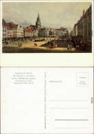 Innere Altstadt-Dresden Canaletto - Altmarkt (Gemäldegalerie Dresden) 1955 - Dresden
