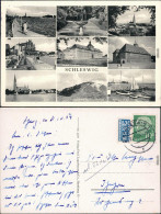 Schleswig  Schleipromenade, Neuwerk, Übersicht, Schleihalle  Anlegebrücke 1954 - Other & Unclassified