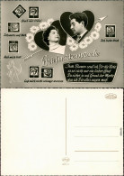  Menschen/Soziales Leben - Liebespaare - Briefmarken-Ansichtskarten 1969 - Paare