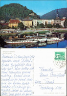 Ansichtskarte Bad Schandau Panorama Mit MS Weltfrieden 1982 - Bad Schandau