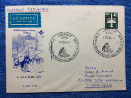 DDR - 1989 Luftpost Brief Aus Oberhof - SST "II. Schlittenhunderennen Des VKSK" (3DMK039) - Briefe U. Dokumente