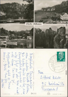 Ansichtskarte Rathen Bastei, Elbdampfer, Basteibrücke 1967 - Rathen