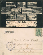 Kiel Bellevue, Schlossgarten, Panorama, Schloss, Kaiser-Wilhlem-Kanal,  1905 - Autres & Non Classés