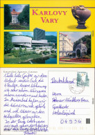 Ansichtskarte Karlsbad Karlovy Vary Schloss, Ortsmotive, Pavillon 1987 - Tchéquie