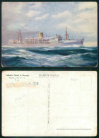 BARCOS SHIP BATEAU PAQUEBOT STEAMER [ BARCOS # 05130 ] - PORTUGAL COMPANHIA COLONIAL NAVEGAÇÃO PAQUETE PATRIA 22-1948 - Steamers