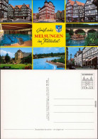 Ansichtskarte Melsungen Rathaus, Fuldanixe, Freibad, Schloß, Hallenbad 1989 - Melsungen