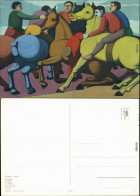 Ansichtskarte Mailand Milano Gemälde V. Borra "Der Kampf" 1993 - Autres & Non Classés