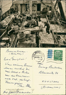 Ansichtskarte  Deck Eines Fischdampfers Nach  Fang 1955    Stempel BREMERHAVEN - Autres & Non Classés