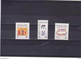 MALTE 1979 Année Internationale De L'enfant  Yvert 585-87 NEUF** MNH Cote : 1.50 Euro - Sonstige & Ohne Zuordnung