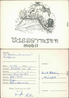 Ansichtskarte  Fischer / Angler - Wassermann-mobil 1980 - Humour