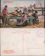  Amidon Vermeire - Marque Negresse/Fischer / Angler - Fischhandel 1912 - Visvangst