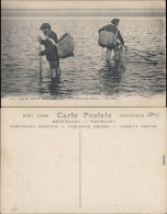 CPA Mont-Saint-Michel Fischer Mit Netz Und Speer 1912 - Autres & Non Classés